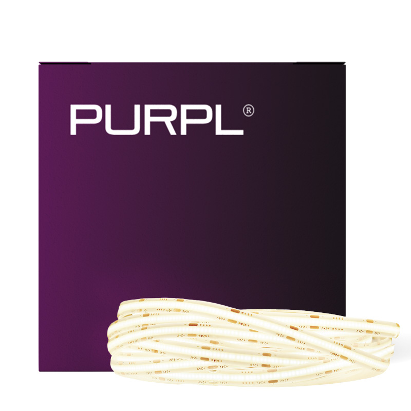 PURPL COB LED Strip | Helder Wit 4000K | 5m | 512 led's/m | 24V | IP20