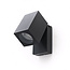 PURPL LED Wandspot Armatuur GU10 | IP44 | Vierkant | Kantelbaar | Zwart