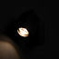 PURPL LED Wandspot Armatuur GU10 | IP44 | Vierkant | Kantelbaar | Zwart