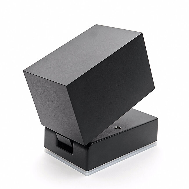 PURPL LED Wandspot Armatuur GU10 | IP44 | Vierkant | Kantelbaar | Zwart