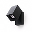 PURPL LED Wandspot Armatuur GU10 | IP44 | Vierkant | Kantelbaar | Zwart