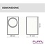 PURPL LED Dubbele Wandspot Armatuur GU10 | Up & Down | IP44 | Vierkant | Zwart