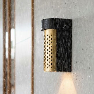 PURPL LED Wandlamp Cilinder | 3CCT | Metaalrooster Koper | IP65