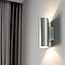 PURPL LED Wandspot Armatuur GU10 | IP44 | Up & Down | Rond | Zilver