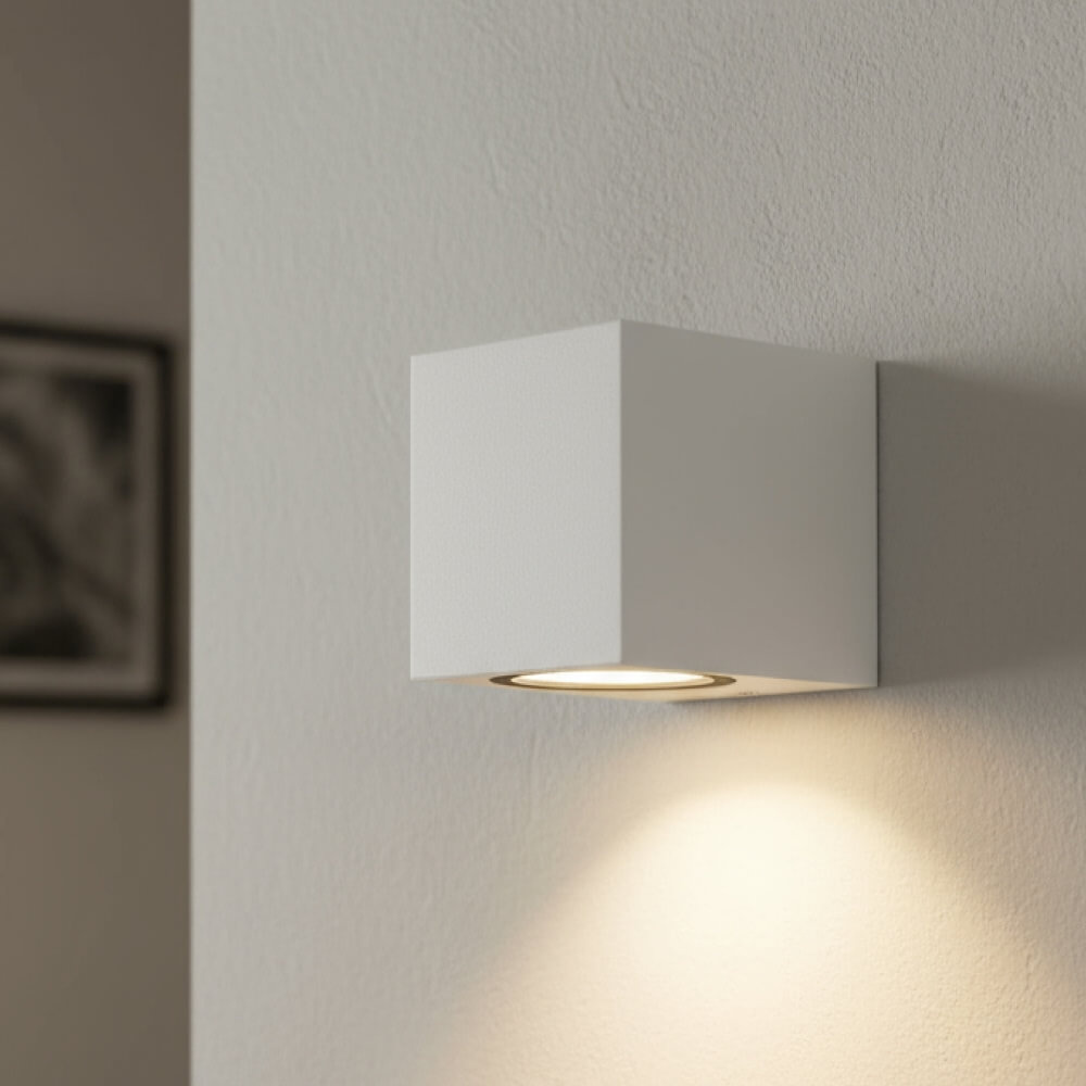 PURPL LED Wandspot Armatuur GU10 | IP44 | Vierkant | Wit