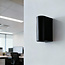 PURPL LED Dubbele Wandspot Armatuur GU10 | Up & Down | IP44 | D-vorm | Zwart