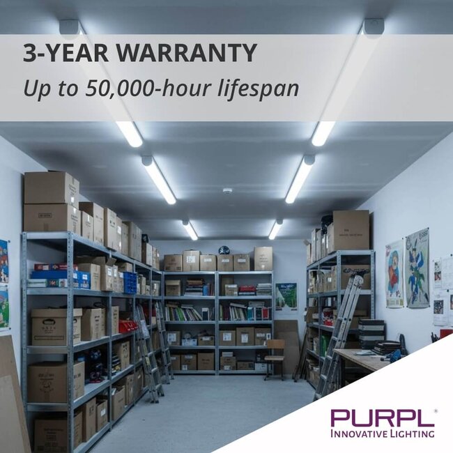 PURPL LED TL Tri-Proof | 120 cm | 36W | 4000K Helder Wit (840) | 4680 lm | IP65 | IK08 | Flikkervrij