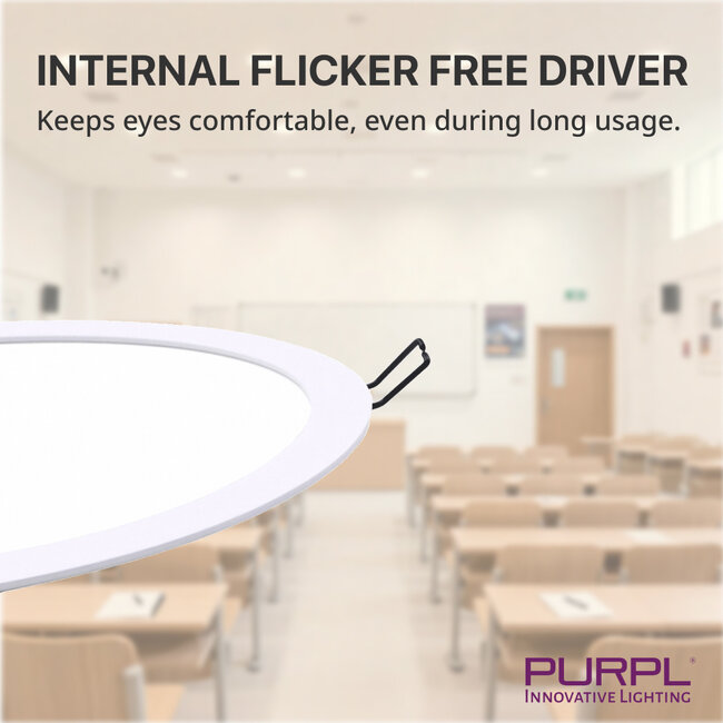 PURPL LED Downlight | 3W | ø90 mm | 3000K Warm wit | IP20 | Inbouw | Rond | Wit