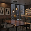 PURPL Industriële Hanglamp | 3-Lichts | Zwart | E27 fittingen | Rond