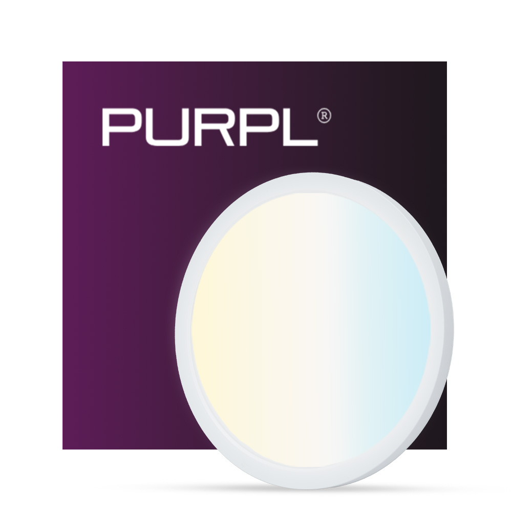 PURPL LED Downlight | 12W | ø250 mm | 3CT (3000K-4000K-5700K) | IP54 | Opbouw | Rond | Wit