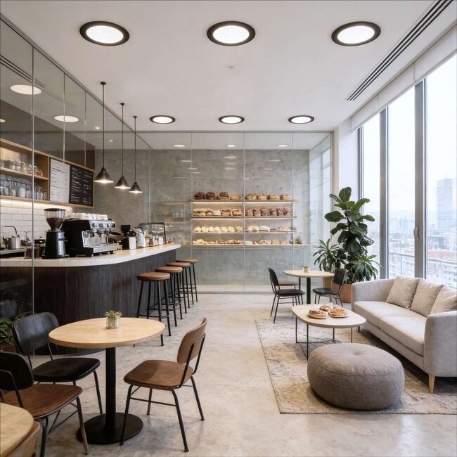 PURPL LED Downlight | 4000K Helder Wit | 24W | ø240 mm | Rond | Inbouw | Zwart