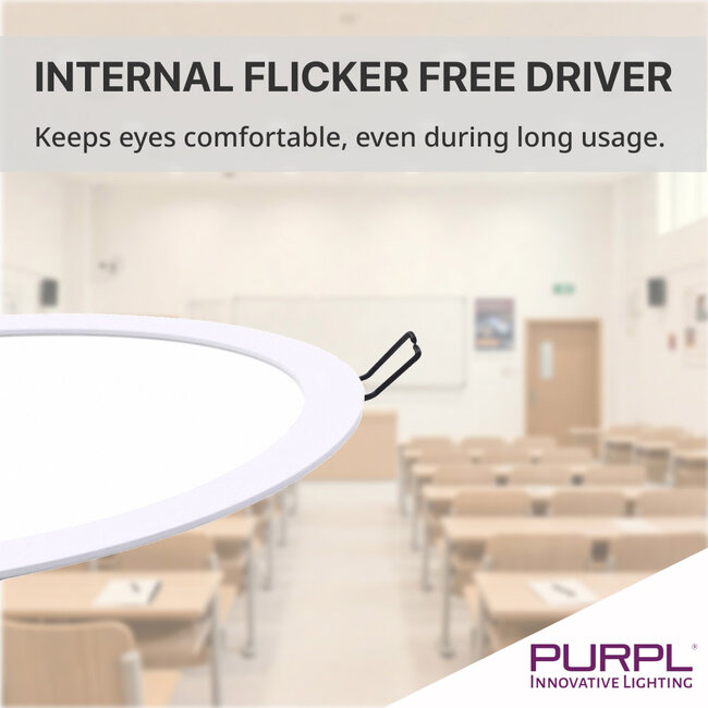 PURPL LED Downlight | 3W | ø90 mm | 3000K Warm wit | IP20 | Inbouw | Rond | Wit