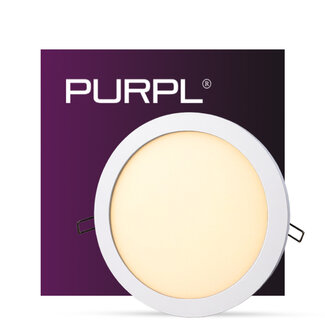 PURPL LED Downlight | 12W | ø170 mm | 3000K | IP20 | Inbouw | Rond | Wit