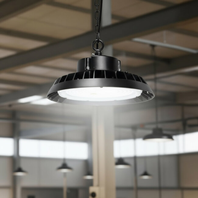 PURPL LED High Bay | 150W | 4000K Helder Wit | 31.500 lm | IP65 | 110° | 210 lm/W | IK08 | Dimbaar | G8 | Flikkervrij