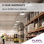 PURPL LED High Bay | 100W | 6000K Koud Wit | 21.000 lm | IP65 | 110° | 210 lm/W | IK08 | Dimbaar | G8 | Flikkervrij