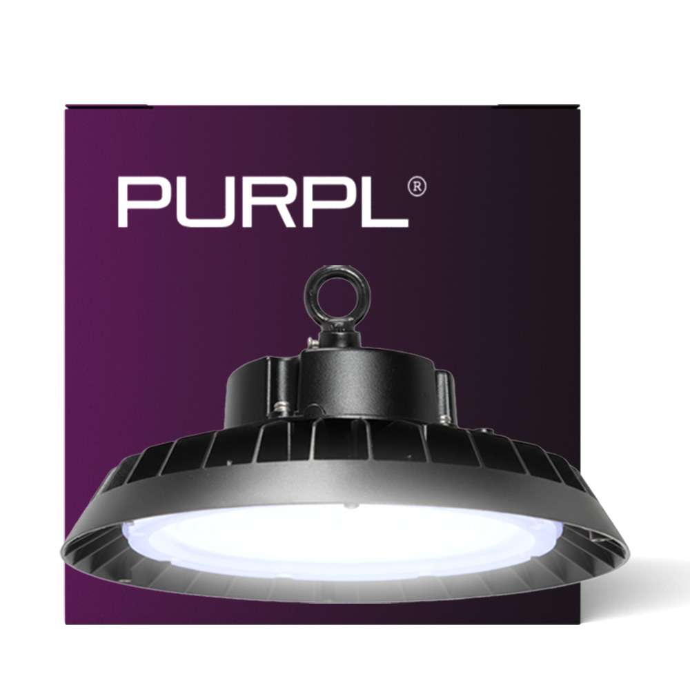 PURPL LED High Bay | 200W | 6000K Koud Wit | 42.000 lm | IP65 | 110° | 210 lm/W | IK08 | Dimbaar (DALI) | G8 | Flikkervrij