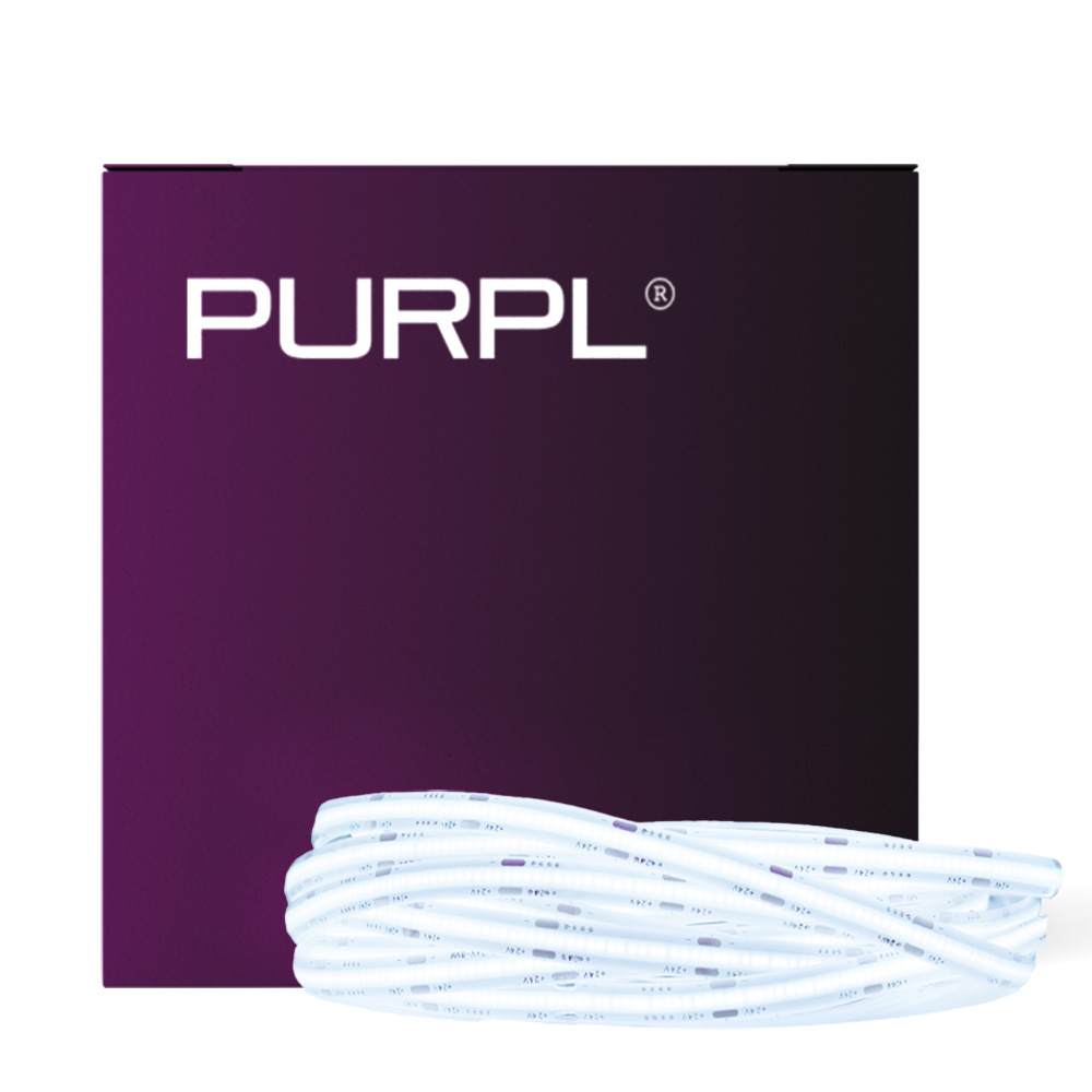 PURPL COB LED Strip Koud Wit | 5 meter | 512 led's/m | 24V