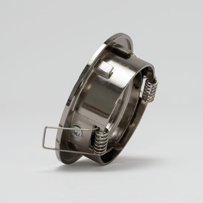 PURPL LED Spot Armatuur GU10 Zink | RVS | Rond | IP20 | Kantelbaar (inclusief GU10 fitting)