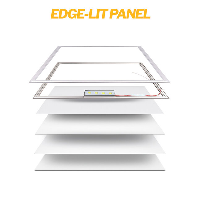 PURPL LED Paneel 62x62 - 3000K Warm Wit - 33W - 3300 lumen - 100 lm/W - UGR<22 - Flikkervrij - Edge-lit