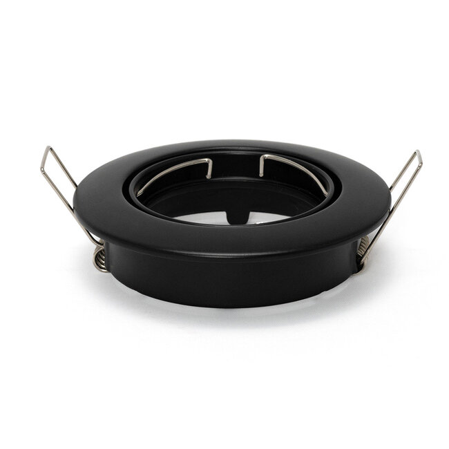 PURPL LED Spot Armatuur GU10 | Zwart | Rond | IP20 | Kantelbaar | Ø75mm (incl.gu10 fitting)