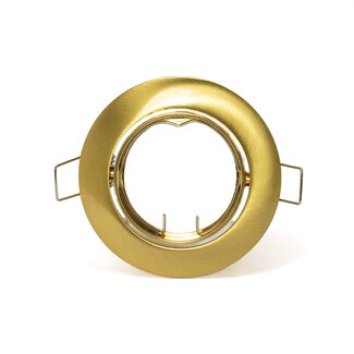 PURPL LED Spot Armatuur GU10 | Goud | Rond | IP20 | Kantelbaar | Ø75mm