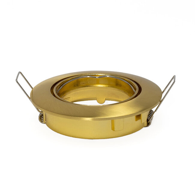 PURPL LED Spot Armatuur GU10 | Goud | Rond | IP20 | Kantelbaar | Ø75mm (incl.gu10 fitting)