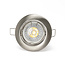 PURPL LED Spot Armatuur GU10 | RVS | Rond | IP20 | Kantelbaar | Ø75mm (incl.gu10 fitting)