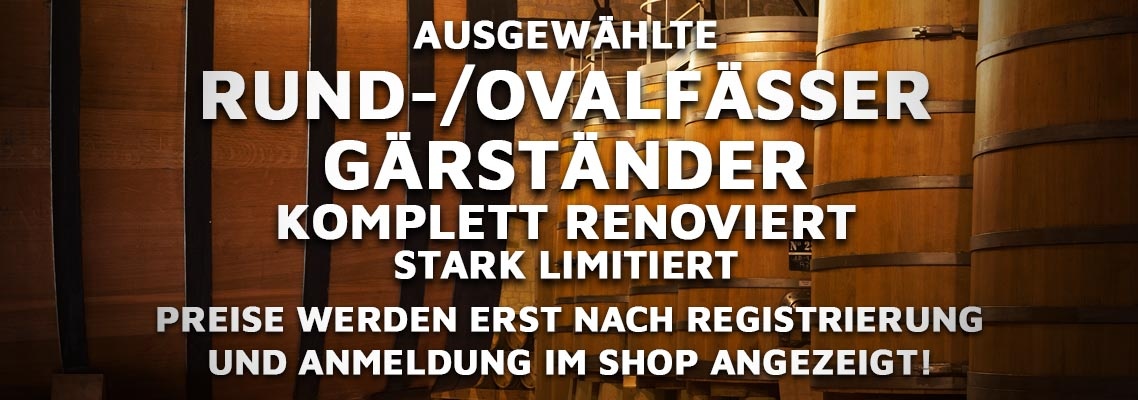 Rund-/Ovalfässer und Gärständer, komplett renoviert