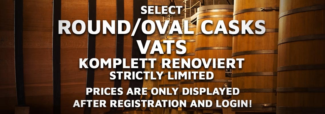 Round/Oval Casks and Vats - completely refurbished