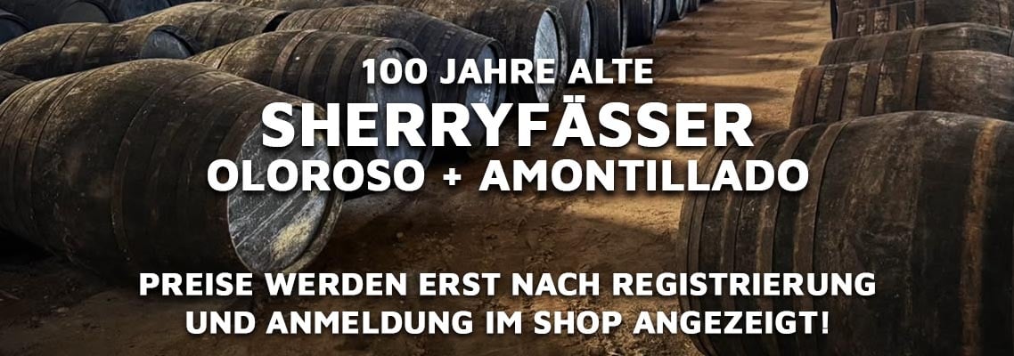 100 Jahre alte Sherryfässer