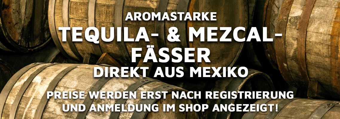 Tequila- und Mezcal-Fässer