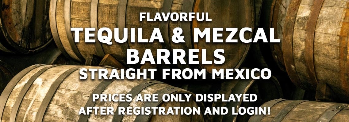 Tequila and Mezcal Barrels