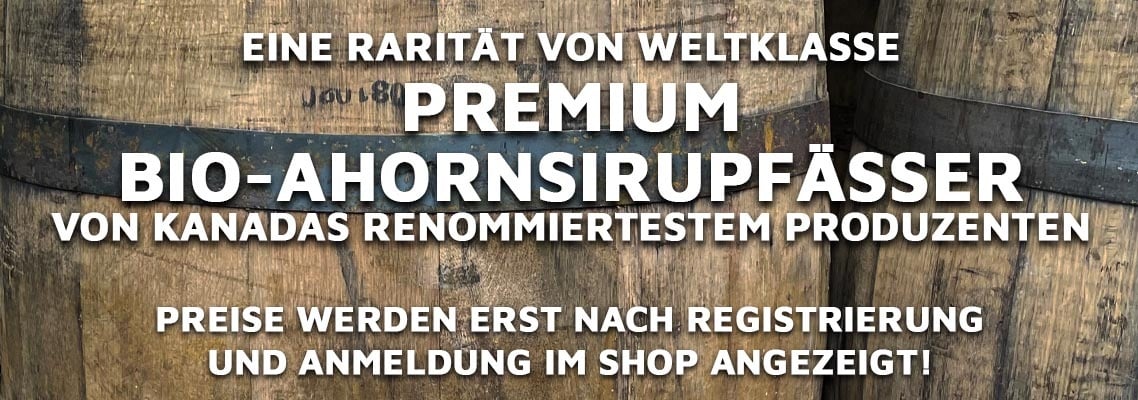 Premium Bio-Ahornsirupfässer