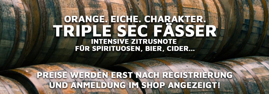 Triple Sec Fässer