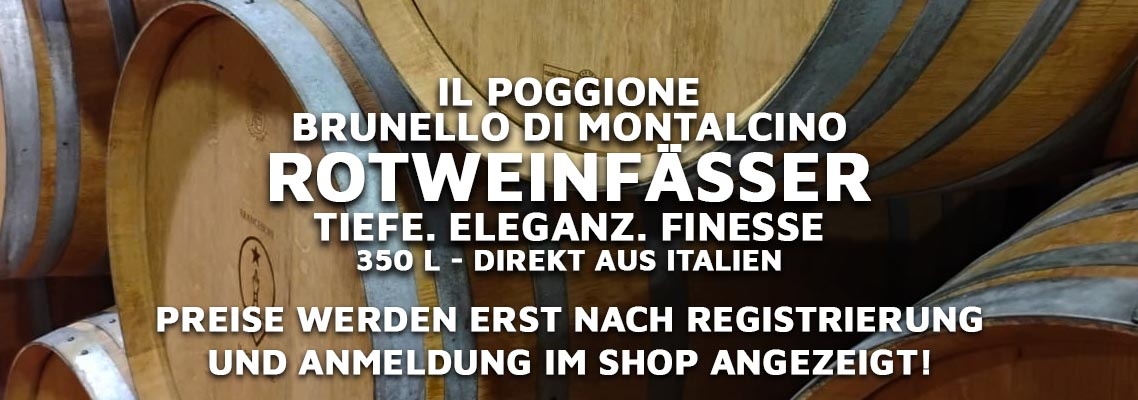 Brunello di Montalcino Rotweinfässer