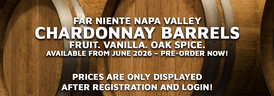 Far Niente Chardonnay Barrels