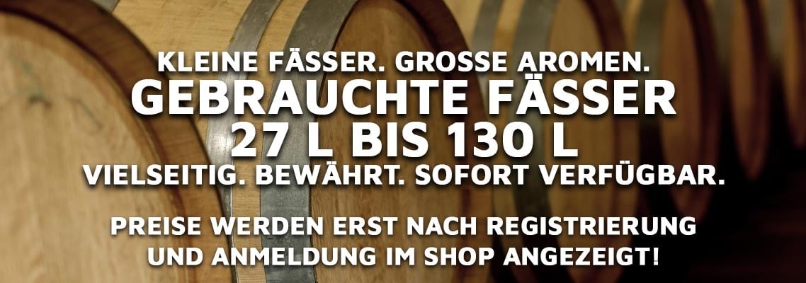 Gebrauchte Fässer 27 l - 130 l