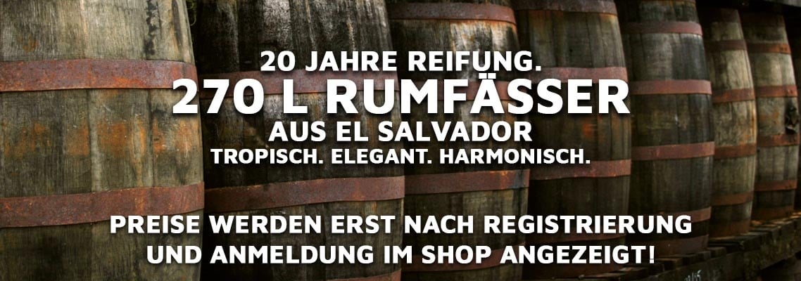 Rumfässer aus El Salvador