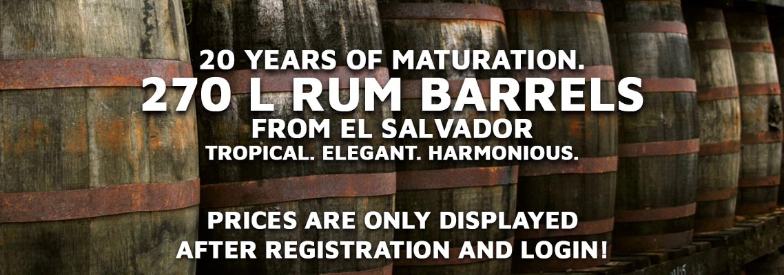 Rum Barrels from El Salvador