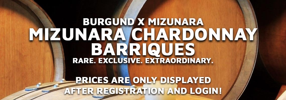 Chardonnay Barrels made from Mizunara Oak