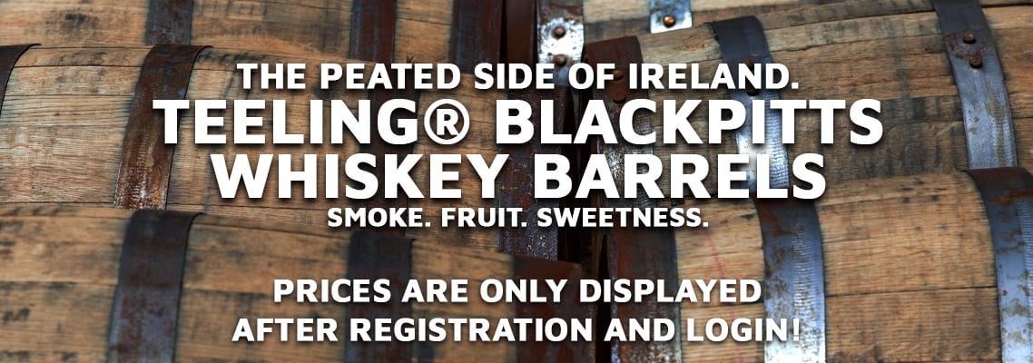 Peated Irish Whiskey Barrels