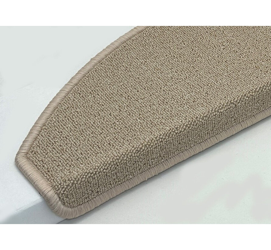 Stufenmatten  / Treppenmatten Lima beige halbrund