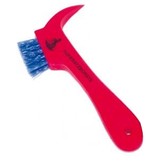 hoof pick with brush made from synthetic material