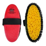 Waschbürste mit Schwamm aus Plastik hergestellt