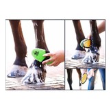 wash brush with sponge made from synthetic material