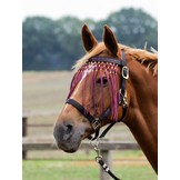 Vliegenfrontriem Beads, luxe lederen vliegenfrontriem met kraaltjes