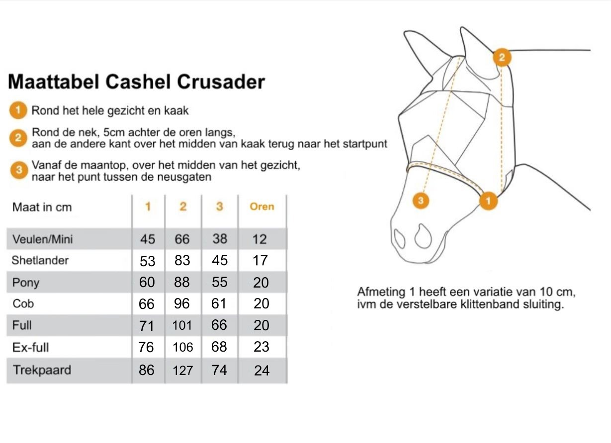 Crusader fly mask  without ear and nose protection