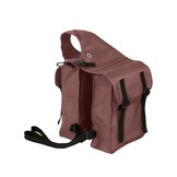 Saddlebags water-repellent nylon available in brown and black