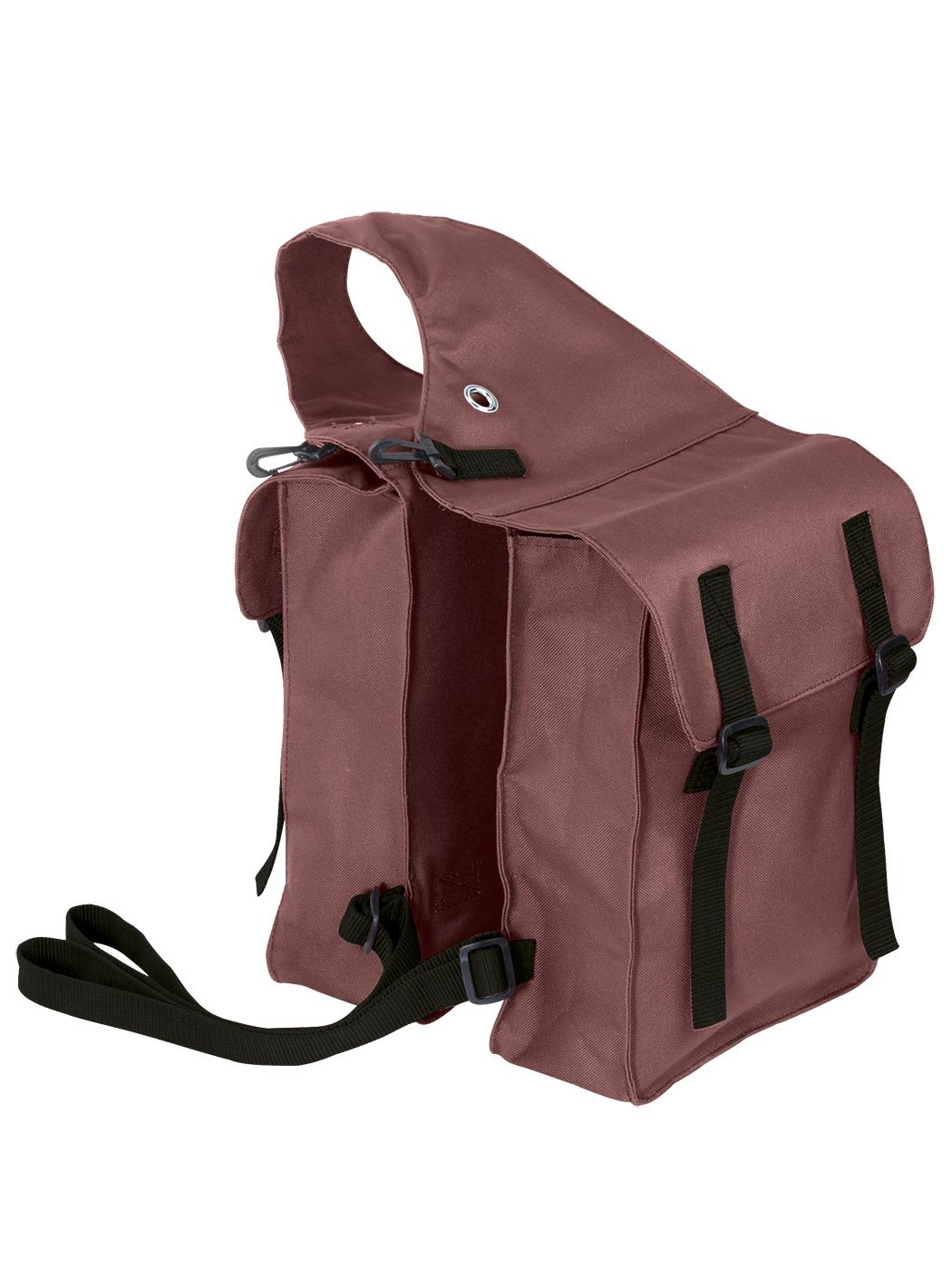 Satteltaschen wasserabweisendes Nylon erhältlich in braun und schwarz