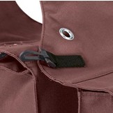 Saddlebags water-repellent nylon available in brown and black